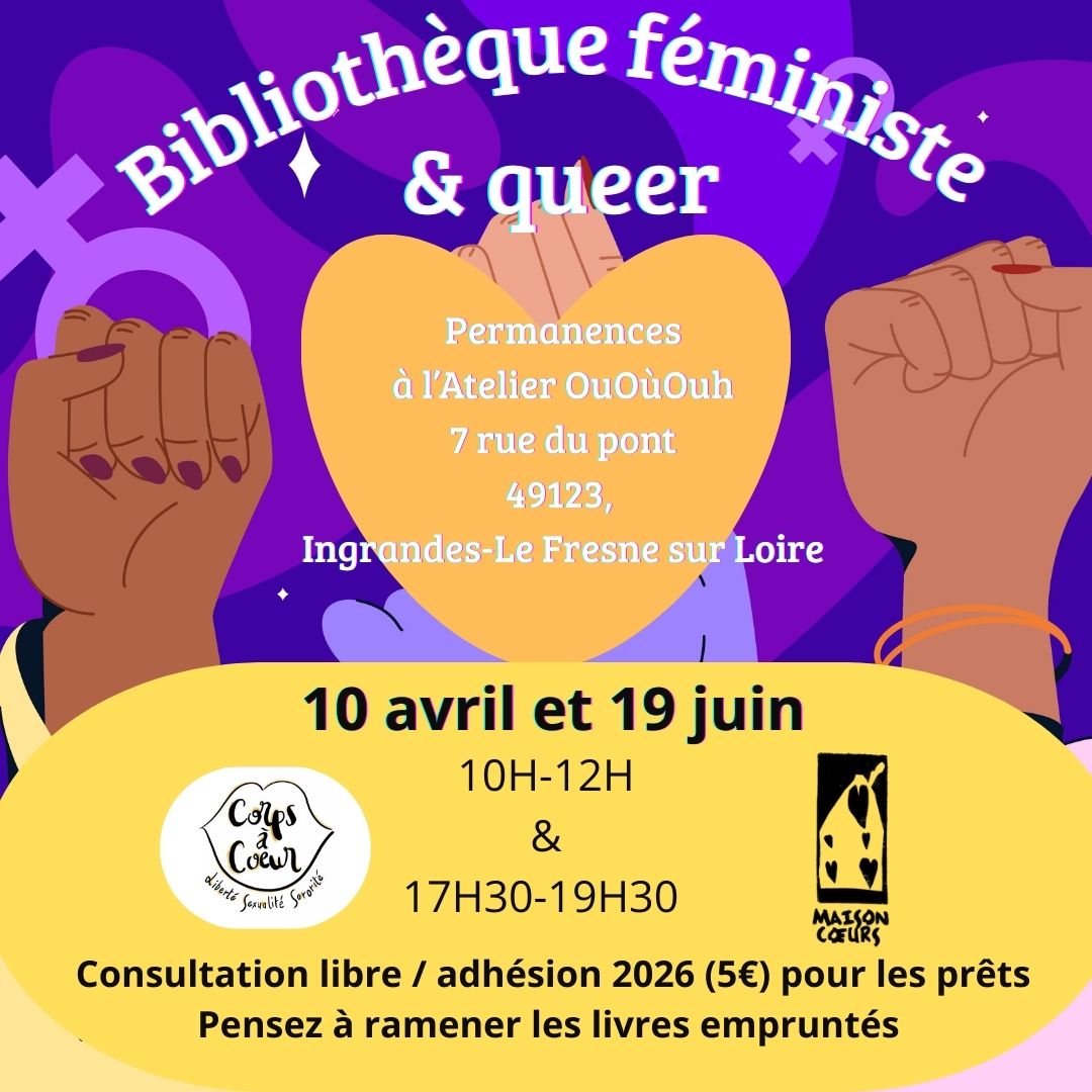 Vendredi 10 avril et 3 juillet – Permanence de la bibliothèque Corps à Cœur